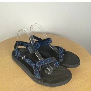 Teva Men's 10 Double Strap Blue Hiking Walking Sandal Comfort Outdoors Gorpcore